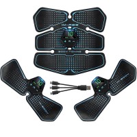 Entrenador de Estimulador muscular Abdominal EMS Abs, equipo de entrenamiento, electroestimulador de músculos, ejercicio de tóner en casa, gimnasio